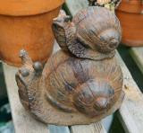 Cast iron snails.