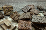 Carved Woodblocks for Printing Silk