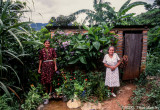Sisters in Their Garden