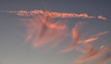 Whispy Clouds and Contrail