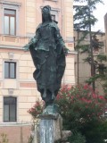 Bronze statue of the Immaculate Conception, made in 1959 by Francesco Scarabolla, at the  Piazzale della Stazione di Santa Lucia