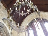 St. Marys Cathedral- Five chandeliers hang from the ceiling lit only on special occasions