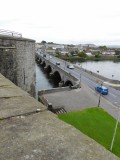 Thomond Bridge from King Johns Castle- the scene of a failed defending of the city during the Siege of Limerick