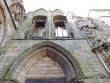 Holyrood Abbey- and after the Scottish Reformation the Palace of Holyroodhouse was expanded further