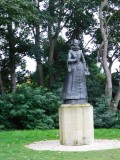 The first public statue of Mary Queen of Scots looking out over the palace where she was born in December 1542