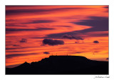 Posta de sol a la mola de Xert. Baix Maestrat / Castell.