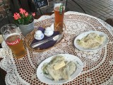 Delicious Polish pierogis in Hel