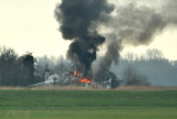 Brand in de polder