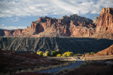 Late Day Shadows In Capitol Reef National Park, Utah