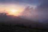 Black Balsam Sunset-Passing Fog