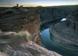 My Son Paul Photographing Horseshoe Bend, Page, Arizona