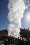 Yellowstone NP - Norris Geyser Basin : Steamboat Geyser (N°1 in height in the world !), Emerald Spring...