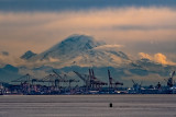 Mount Rainier and the Port of Seattle