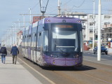 Bombardier Flexity2 010 Leaving Pleaant Street heading to Fleetwood Ferry