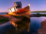a wrecked ship at Point Reyes, CA