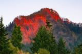 sunset at Cascade Locks