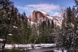 Wintery Yosemite, Half-dome