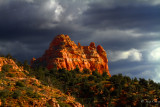 tower of red rock