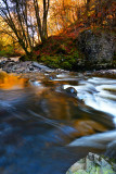 Looking upstream from the Farewell Rock.