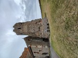Roman lighthouse (AD 130) made of layers of tufa, Kentish ragstone, and red bricks is Britains oldest standing building 