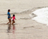 Ankle-deep surfing