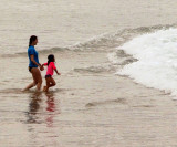 Ankle-deep surfing