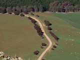 Artistically curved road