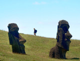 Walker among the moai