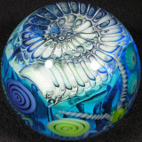 #513: KOG Hot Glass, Ammonite Relics Size: 3.01 W x 2.71 H Price: $190