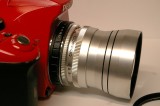 Red Pentax with Color-Skopar and Xenar at Fenton Greenway