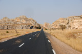 Notre route et montagnes environnantes