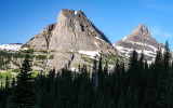 Mountains along the Going to the Sun Road in Glacier National Park