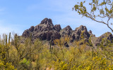 The peaks of Ragged Top Mountain in Ironwood Forest National Monument