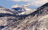 The Echo Peaks (11,040 ft.) as seen from Glacier Point in Yosemite National Park