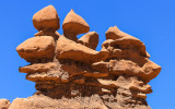 Sculpted geologic formation in Goblin Valley State Park