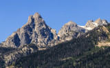 Rugged peaks in the Teton Range in Grand Teton National Park