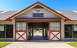 Yearling Complex stable at Taylor Made Farm