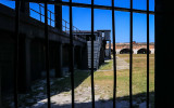 Battery Pensacola viewed from the generator room at Fort Pickens in Gulf Islands National Seashore