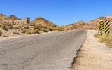 Rhyolite main street in the Rhyolite Historic Townsite