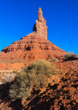 Front view of Stagecoach Rock in Valley of the Gods