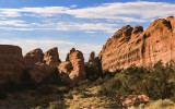 View along the Devils Garden Trail in Arches National Park