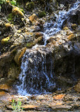 Waterfall on the road to Crystal Lake in Lewis and Clark National Forest