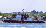 Fire Department of New York (FDNY) marine boat from the NYC Boat Tour