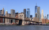 The Brooklyn Bridge and Lower Manhattan from the NYC Boat Tour