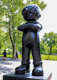 The Great Debate fiberglass statue by Hebru Brantley in Battery Park in New York City
