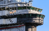 The Intrepid aircraft carrier bridge decks in New York City