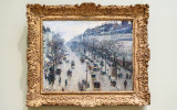 The Boulevard Montmartre on a Winter Morning (1897) Oil on Canvas  Camille Pissarro in The Met Fifth Avenue