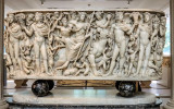 Dionysos on a Panther with his Attendants (230 A.D.) Marble Sarcophagus - Roman in The Met Fifth Avenue