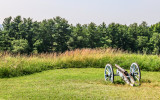 Cannon behind a redan, an arrow shaped embankment, in Valley Forge NHP