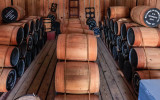 Powder kegs in the Powder Magazine in Fort McHenry NM and HS